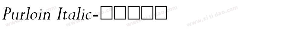 Purloin Italic字体转换